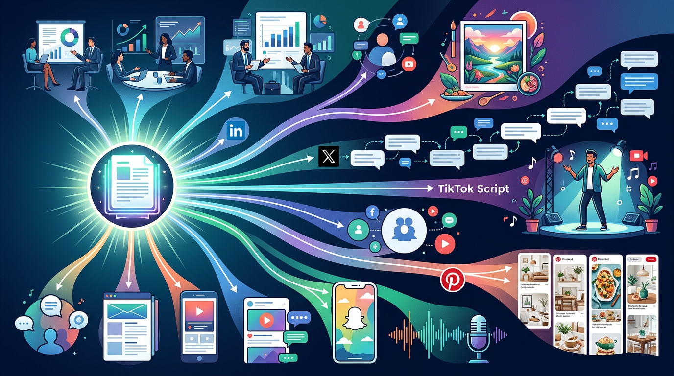 Featured image for One Blog Post, 13 Posts: Repurpose Long-Form Content Like a Pro